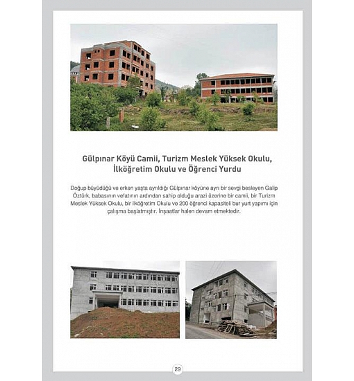 Güzelpınar Köyü Camii, Turizm Meslek Yüksek Okulu, İlköğretim Okulu ve Öğrenci Yurdu